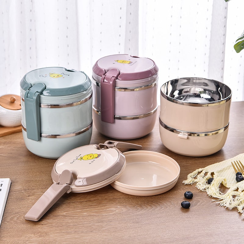 bentos ronds 3 compartiments détails