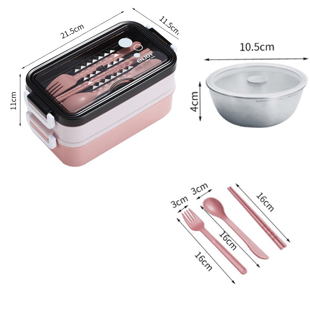 boite repas rose dimensions