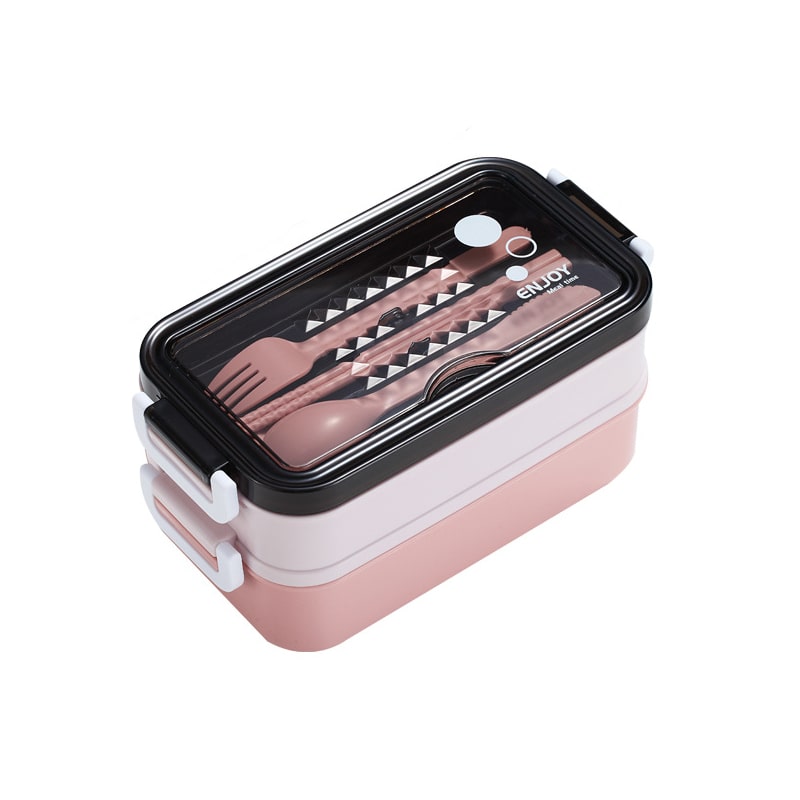 lunch box rose double couche