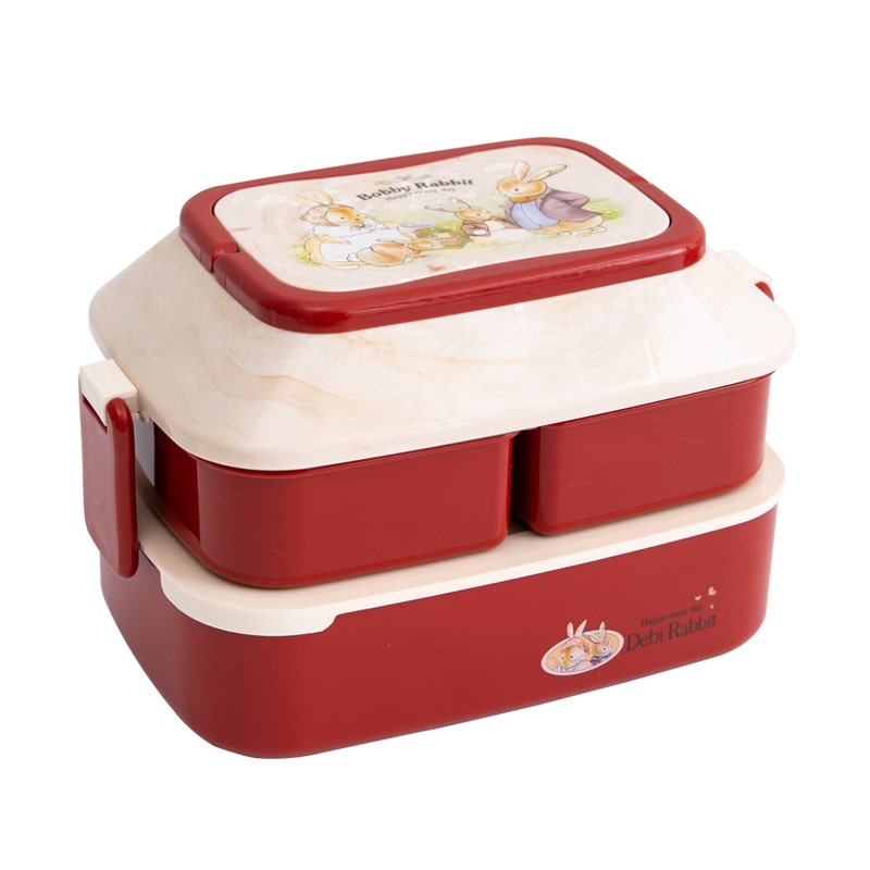 lunch box rouge enfants lapin