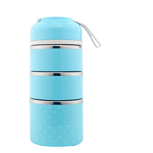 lunch box isotherme bleue trois compartiments
