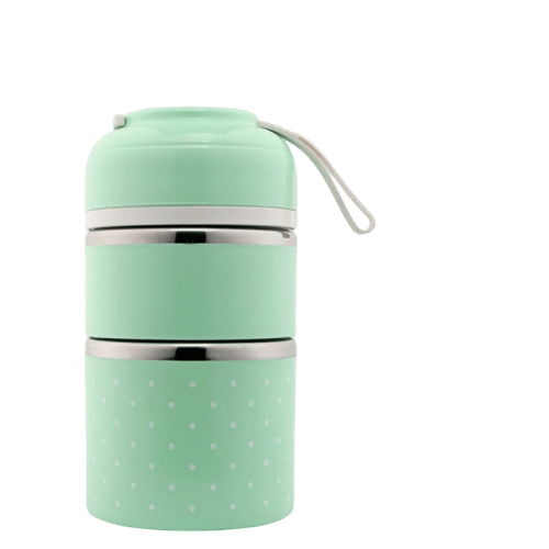 Lunch box isotherme verte deux compartiments