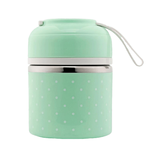 Lunch box isotherme verte un compartiment