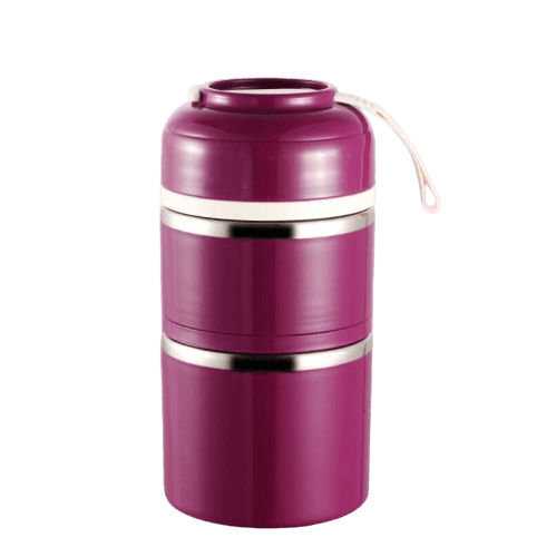 lunch box isotherme violette deux compartiments