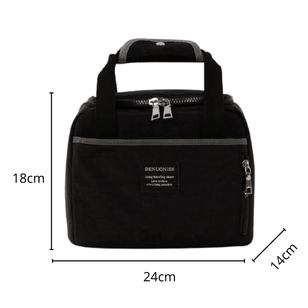 Mini glaciere souple noire 6 litres dimension