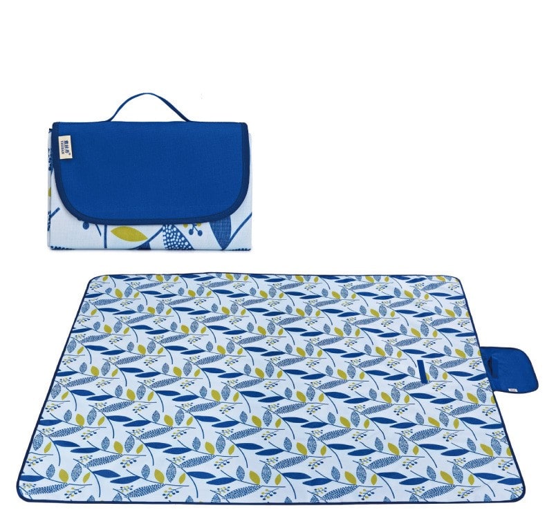 tapis pique nique bleu celeste