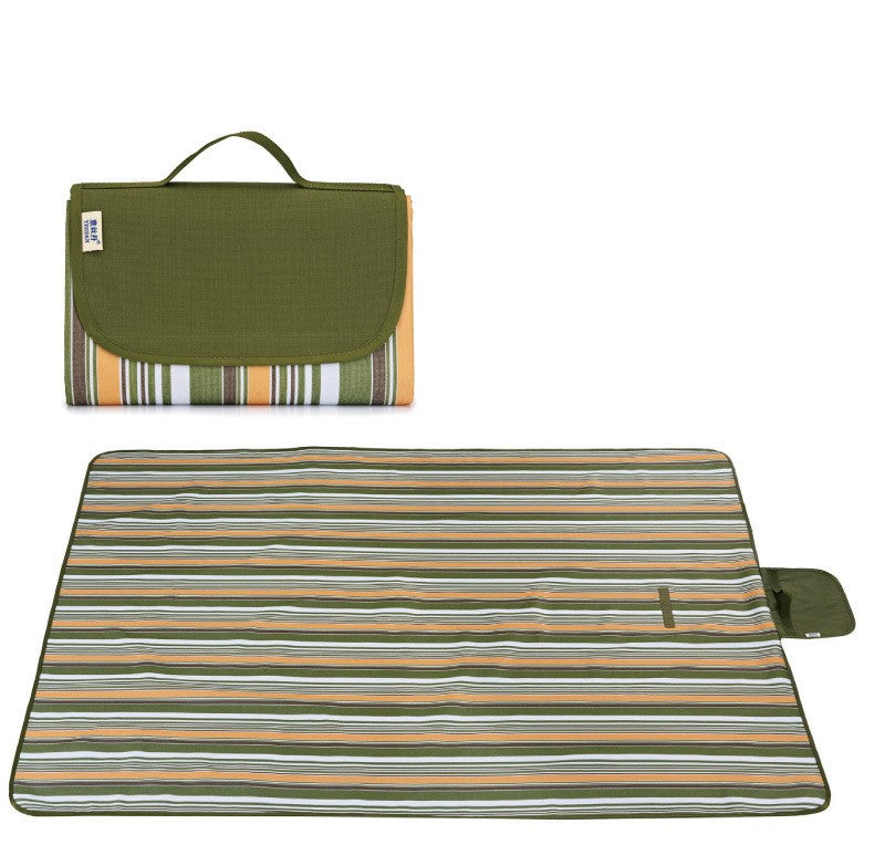 couverture picnic bandes jaunes