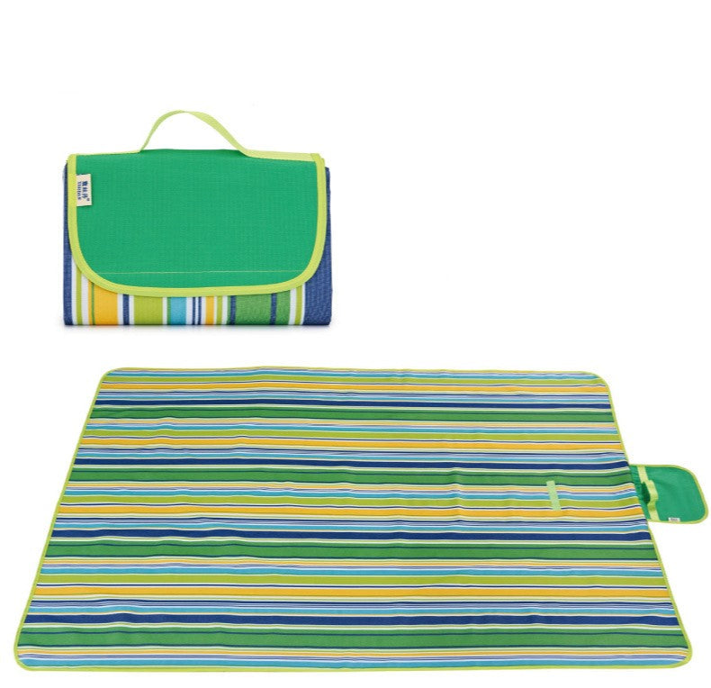 tapis picnic vert raye
