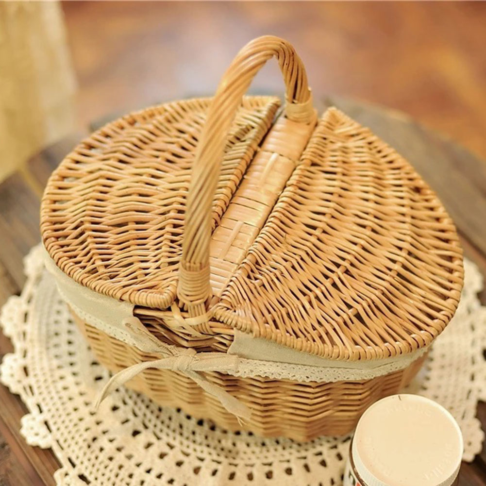 panier en osier pour repas picnic