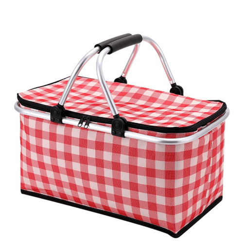 panier picnic vichy rouge