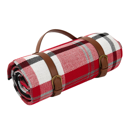 plaid picnic imperméable rouge