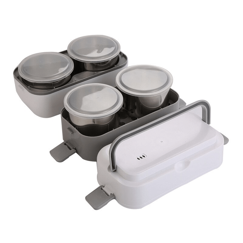 quatre compartiments lunch box electrique blanche