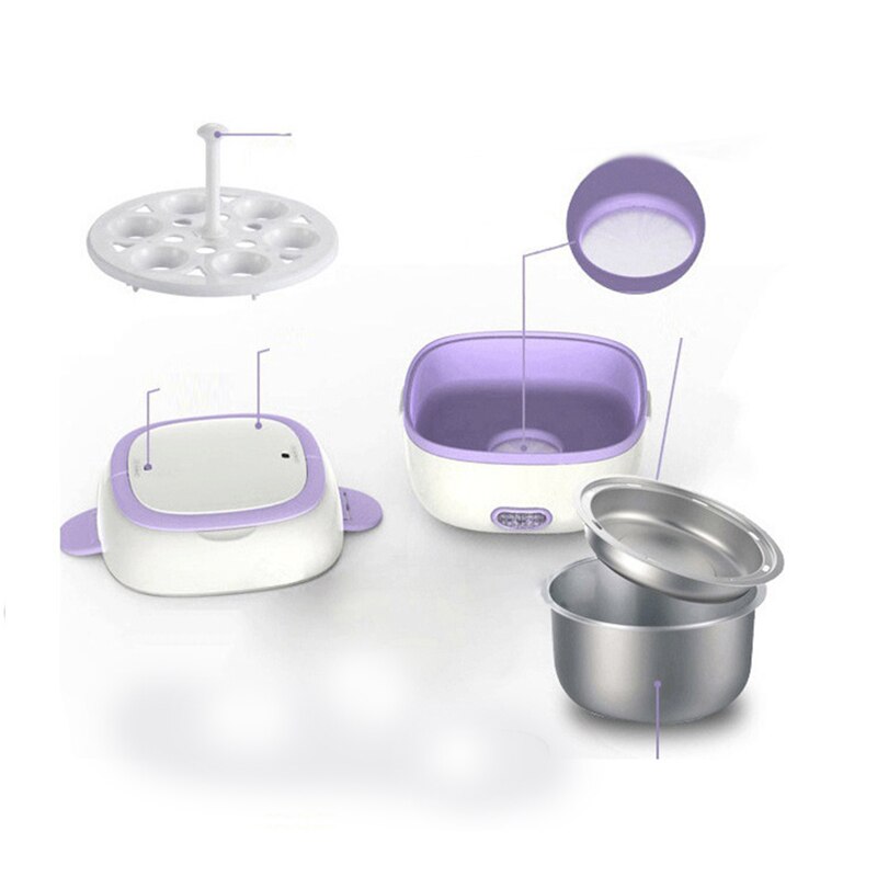 Lunch Box Chauffante Carrée Violette