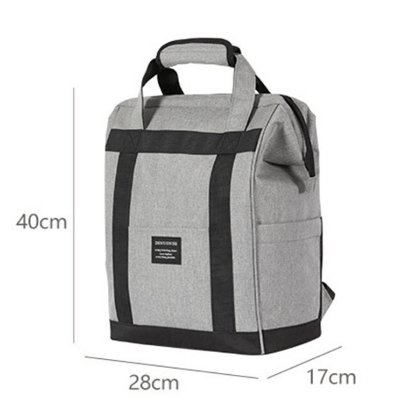 Dimension sac à dos isotherme gris