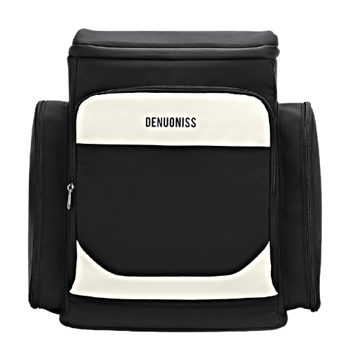 Sac à dos noir et blanc compartiment glacière