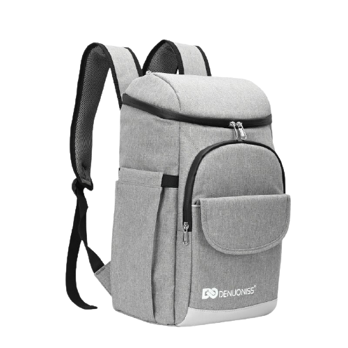 Sac à dos compartiment glacière gris 18L