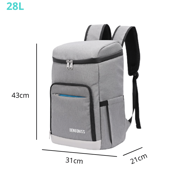 Grand sac à dos isotherme gris 28L