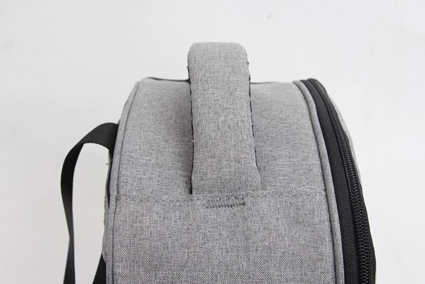 couture lanière sac à dos isotherme gris