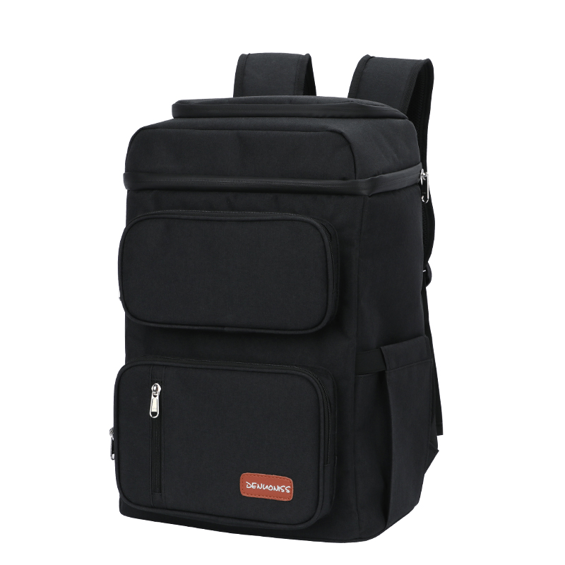 sac a dos glacière noir profil
