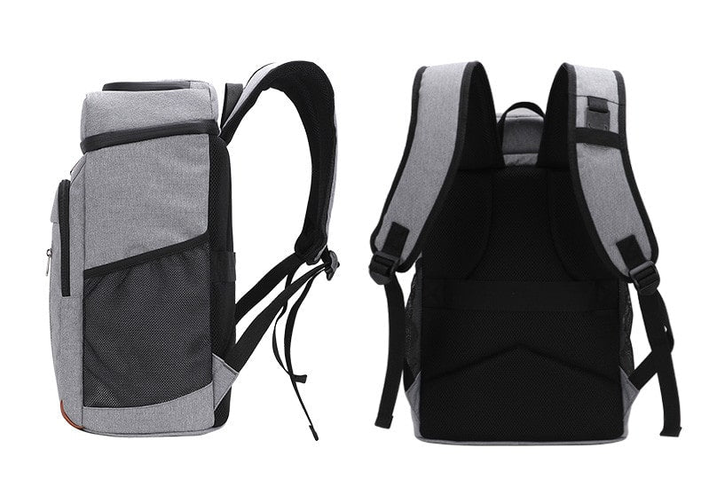 sac à dos glacière gris derrière