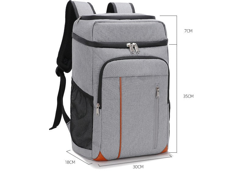 dimension sac à dos isotherme gris 22 litres