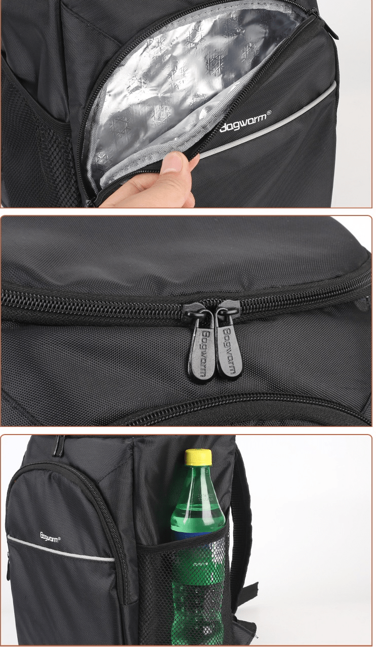 sac a dos isotherme rouge thermos glaciere fermeture eclair