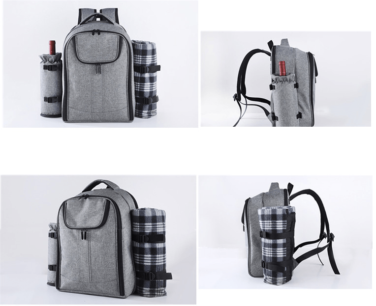 caractéristiques sac a dos picnic gris