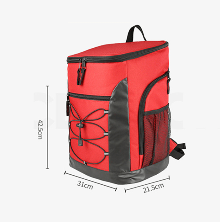 sac a dos isotherme randonnee rouge mesures
