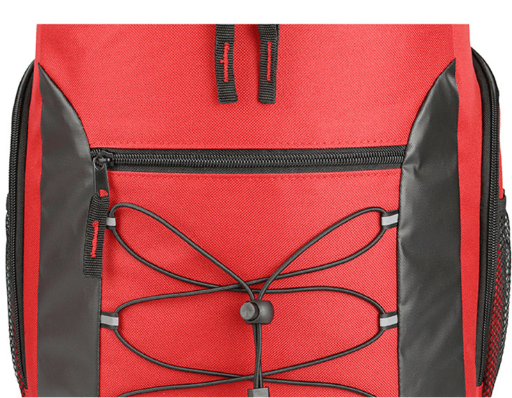 sac a dos isotherme randonnee rouge fermeture eclair