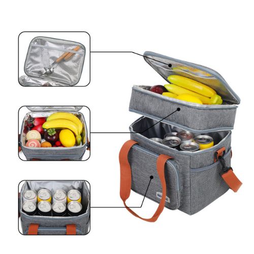 Sac glacière noir isotherme lunch box