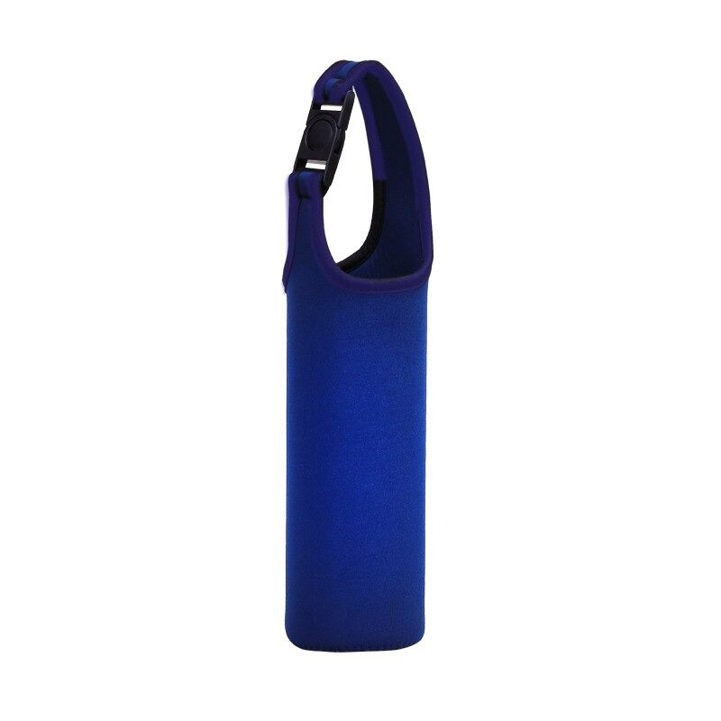housse isotherme bleu pour bouteille