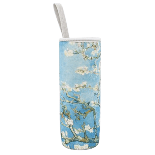 sac isotherme pour bouteille bleu clair ciel et arbre