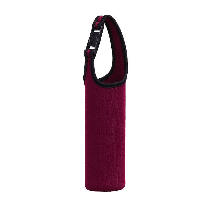 housse isotherme rouge bordeaux pour bouteille