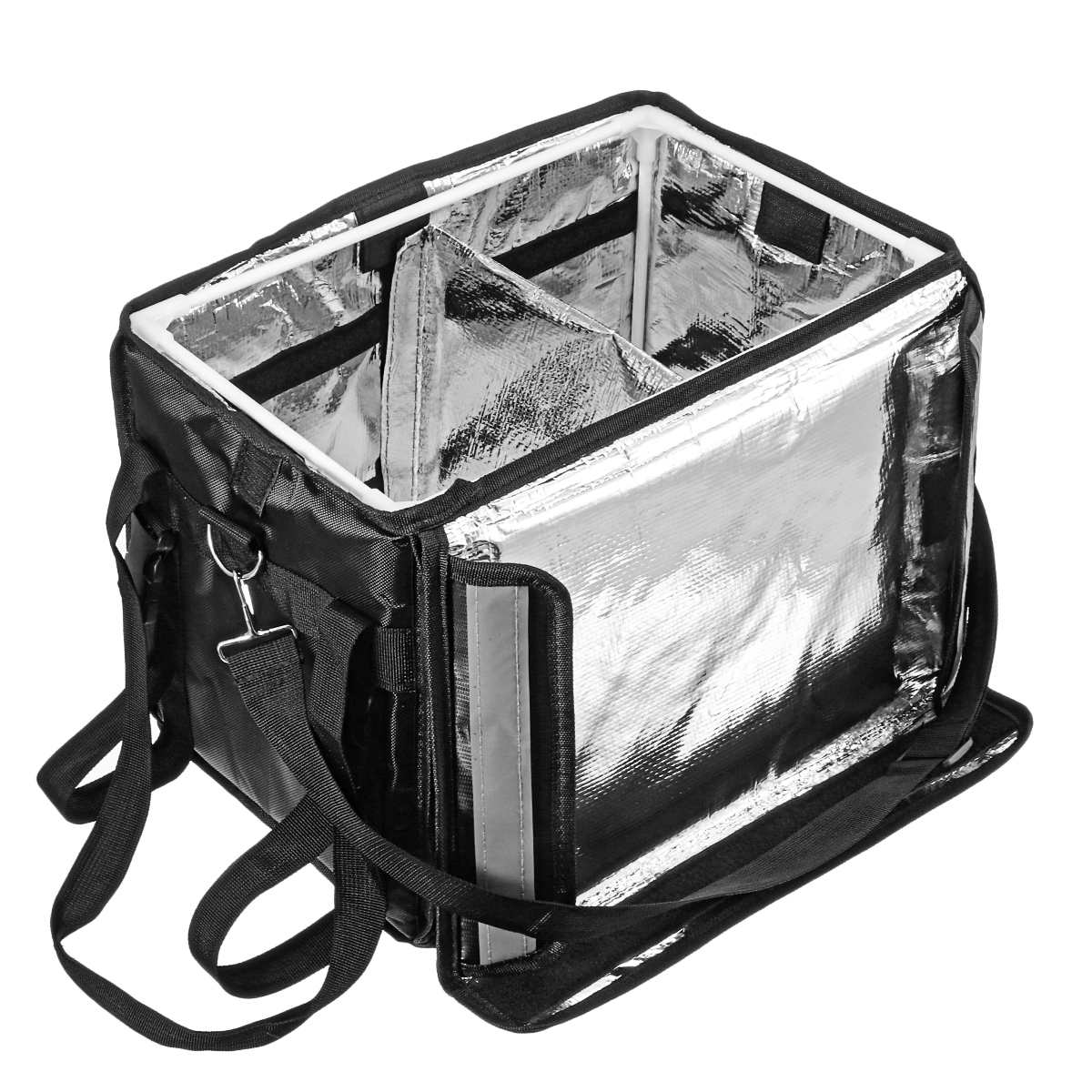 sac isotherme pour livraison noir deux compartiments