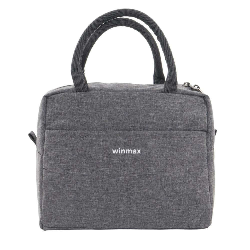 Sac repas isotherme gris