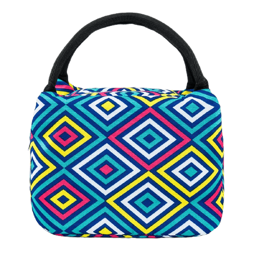 sac a dejeuner isotherme mutlicolores formes geometriques