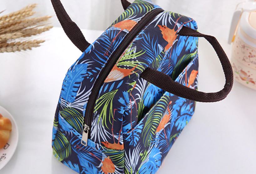 sac isotherme repas flamants tropicaux