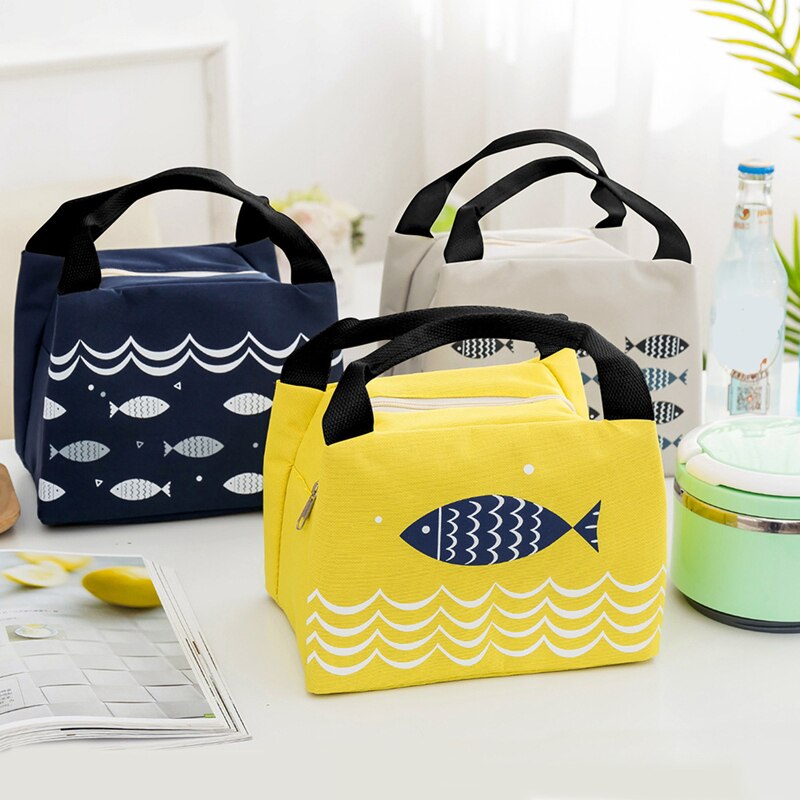 differents modeles sac repas motif poissons