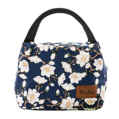 Sac à lunch isotherme Fleurs fifties