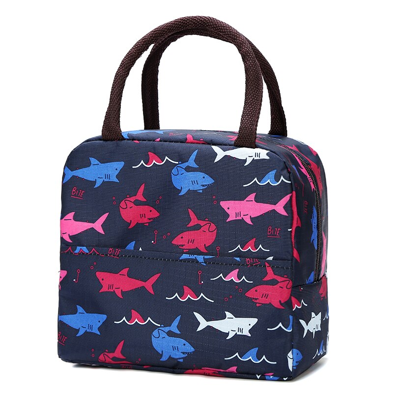 sac isotherme pour repas motif requin