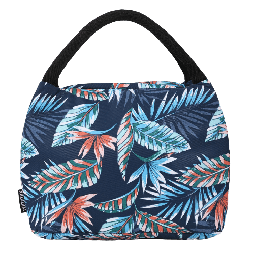Lunch bag isotherme feuilles tropicales colorées