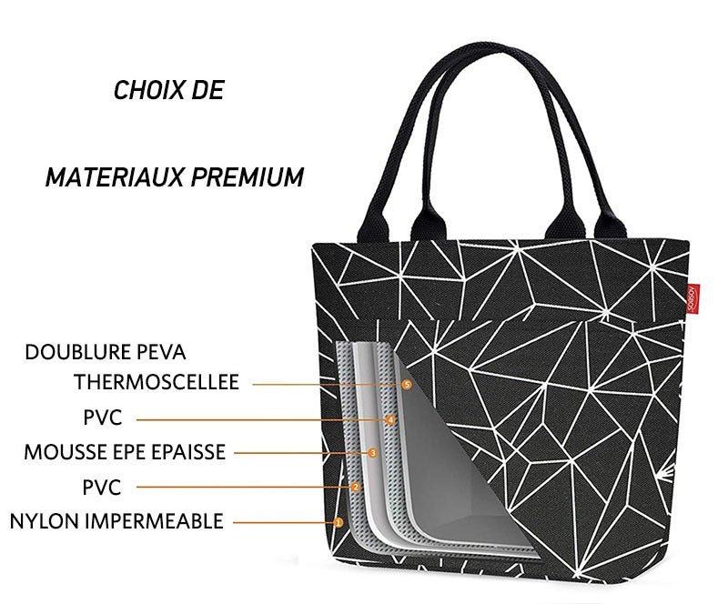 Sac à repas isotherme multifonctionnel