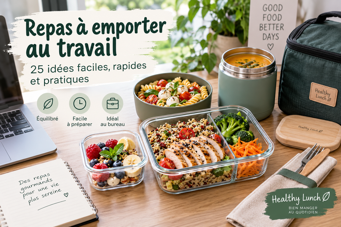 Repas à emporter au travail : 25 idées faciles, rapides et pratiques
