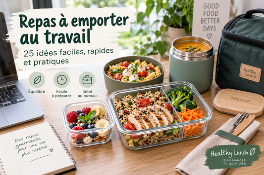 Repas à emporter au travail : 25 idées faciles, rapides et pratiques