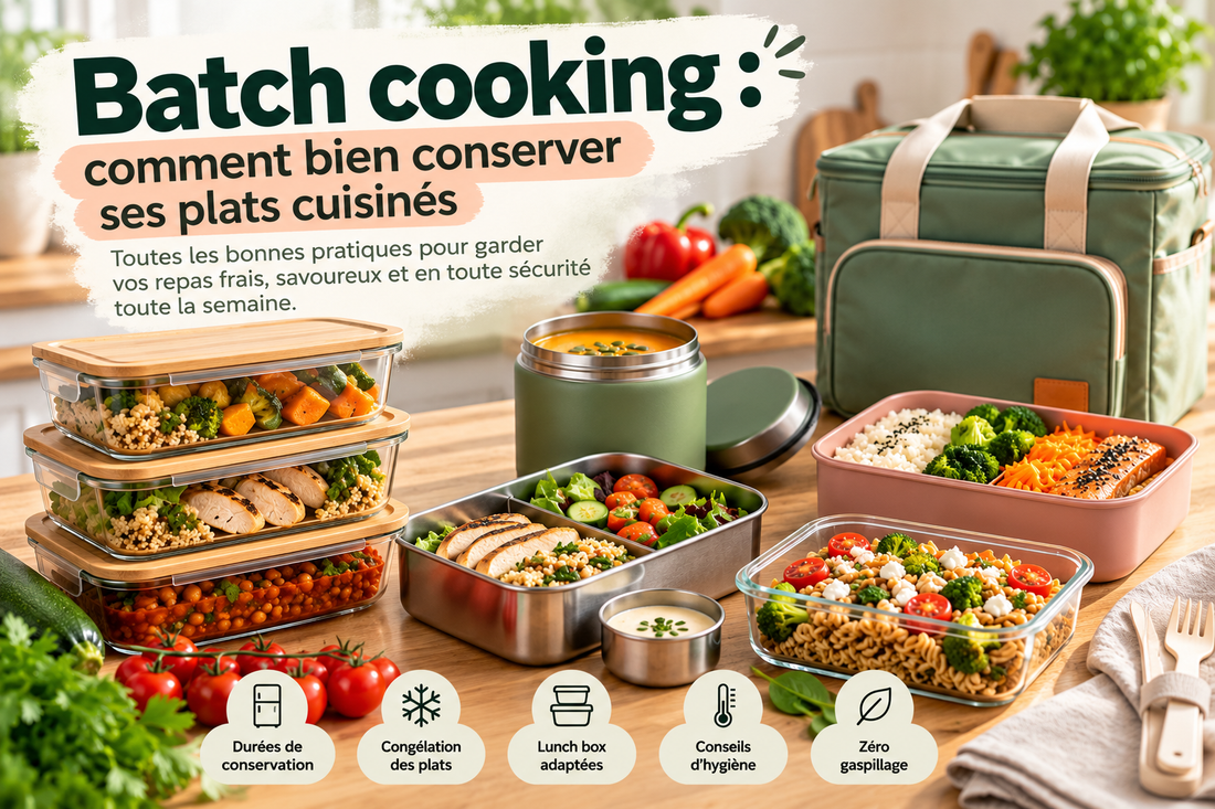 Batch cooking : comment bien conserver ses plats cuisinés toute la semaine ?