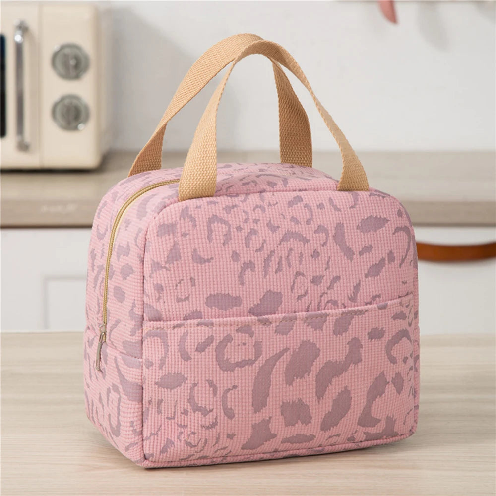 Sac Isotherme Portable Motif Léopard 23 cm