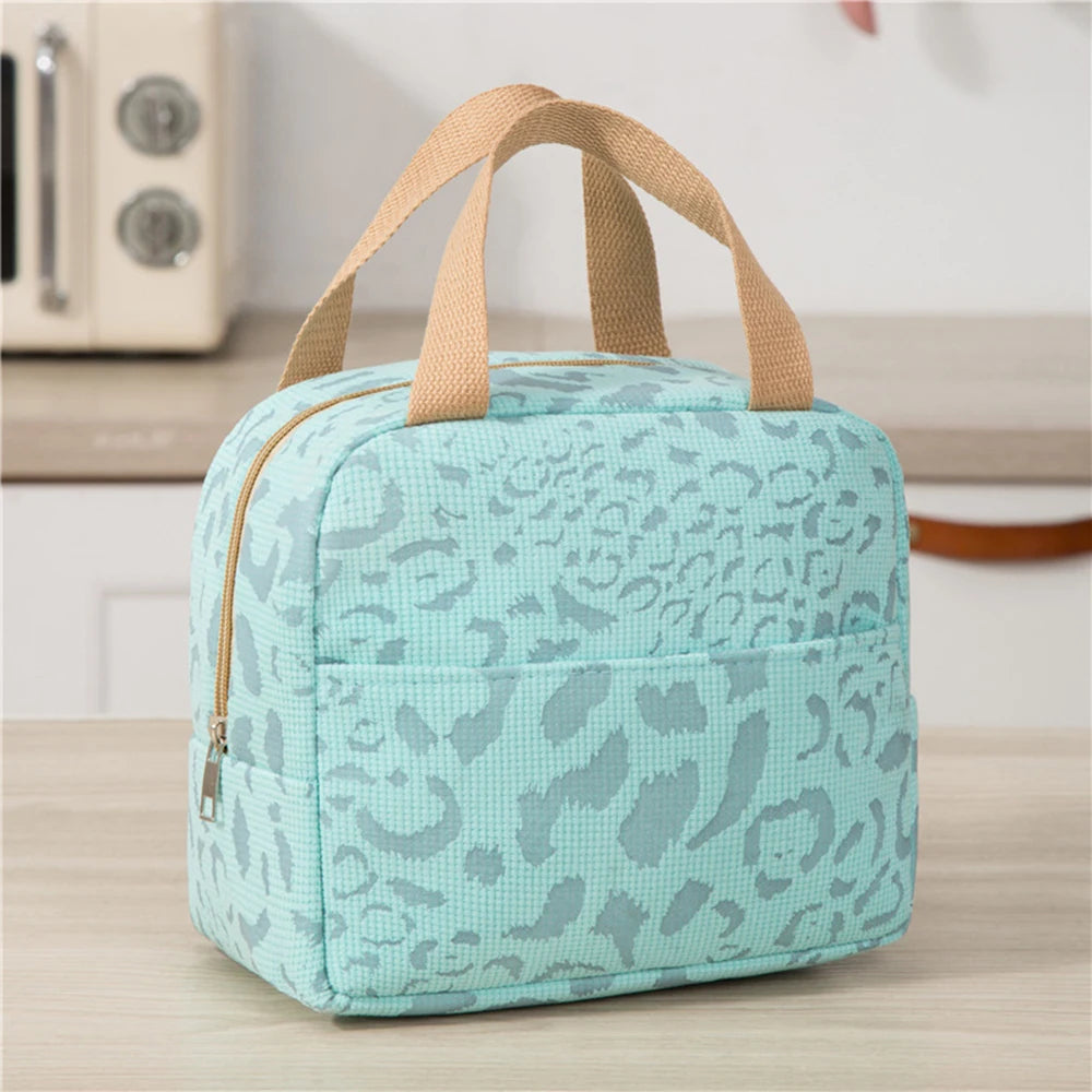 Sac Isotherme Portable Motif Léopard 23 cm