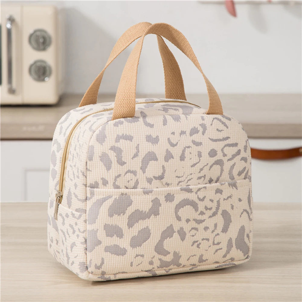 Sac Isotherme Portable Motif Léopard 23 cm