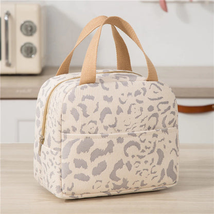 Sac Isotherme Portable Motif Léopard 23 cm