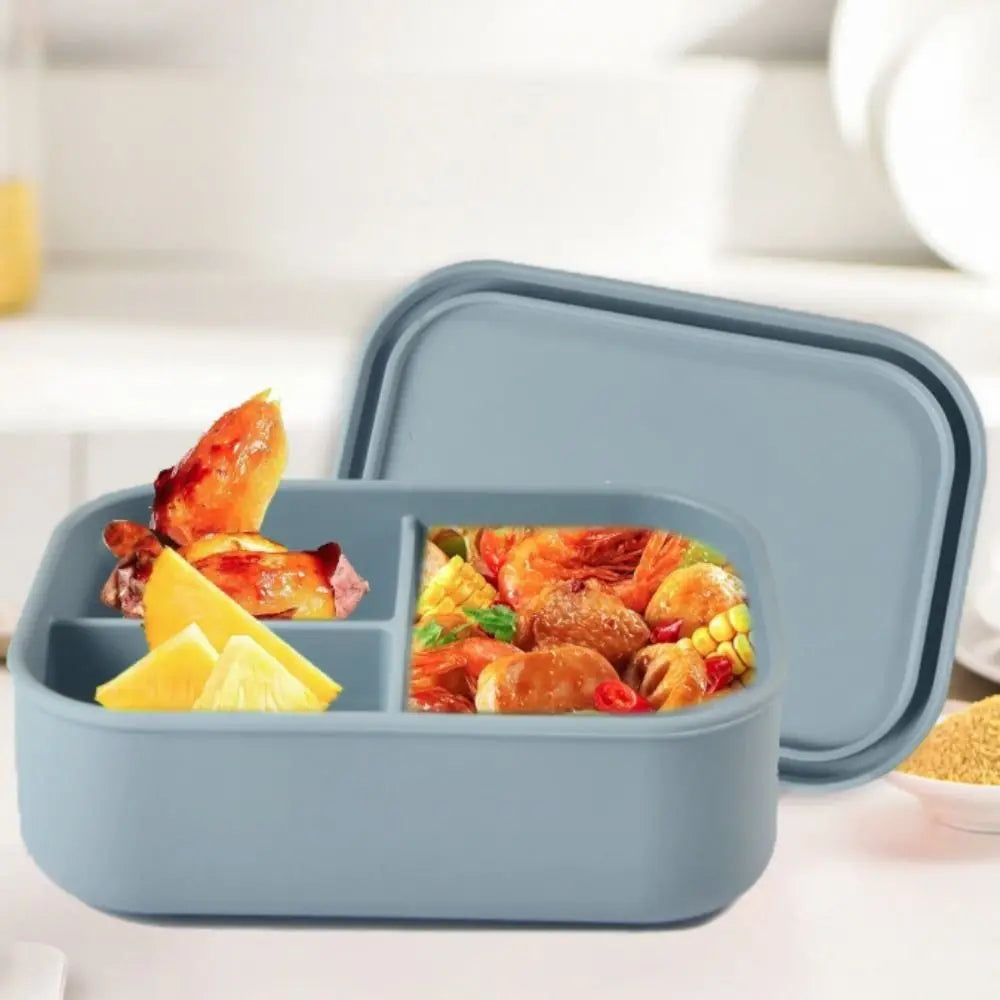 Boîte Bento en Silicone à 3 Compartiments